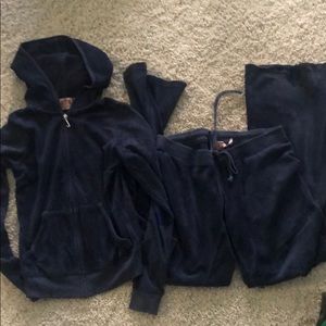 Juicy TERRY Navy Blue Sweatsuit!